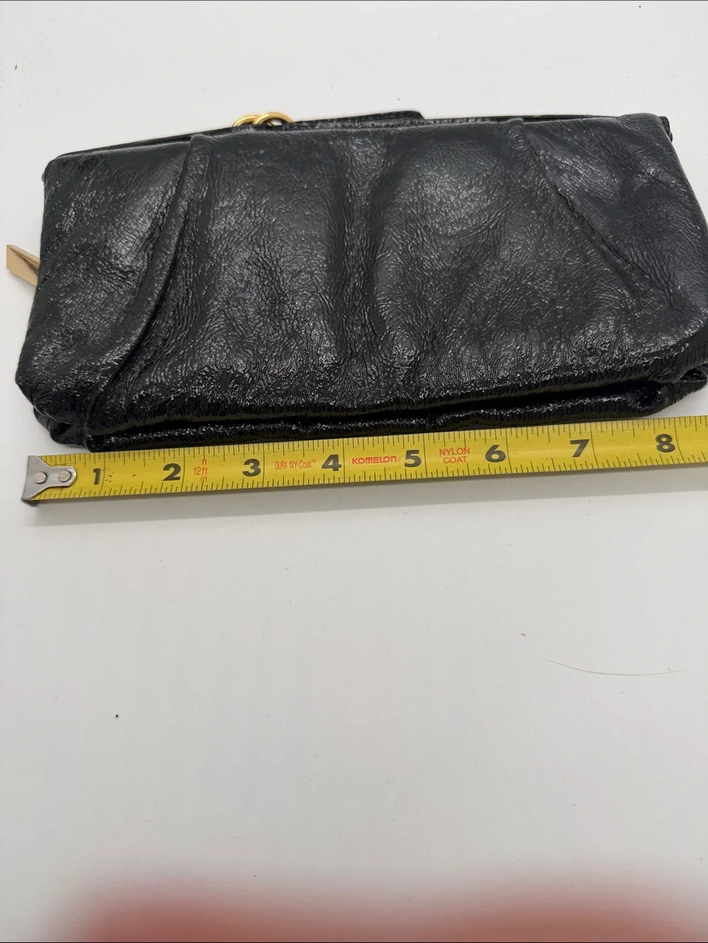 HOBO Black Leather‎ Clutch with Gold Hardware NWOT